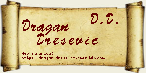 Dragan Drešević vizit kartica